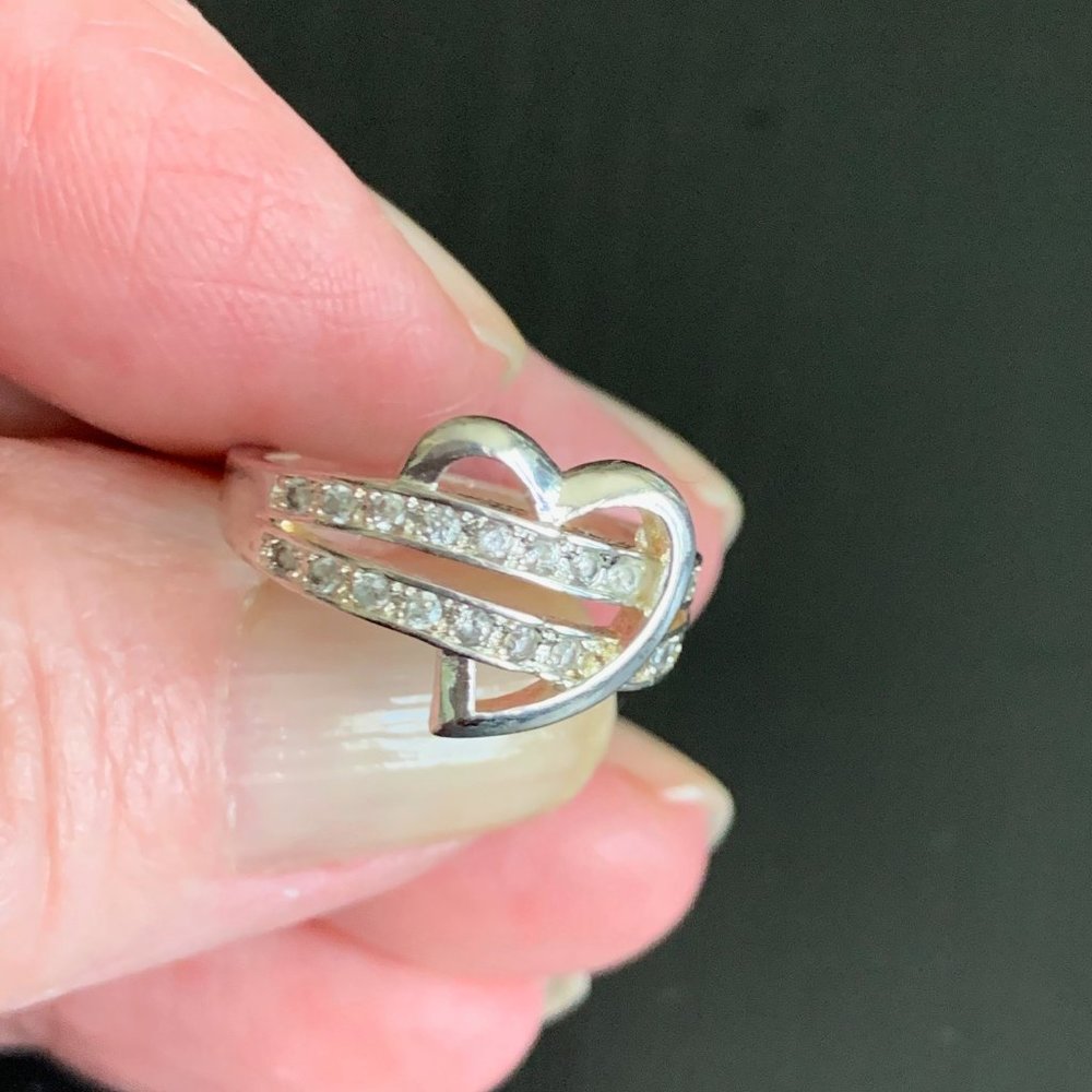 Sterling Heart Ring - image 1